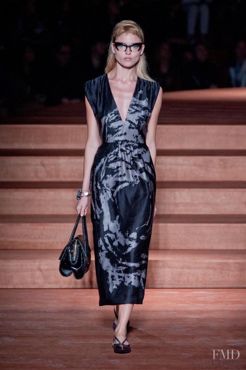 Martha Hunt featured in  the Miu Miu fashion show for Spring/Summer 2012