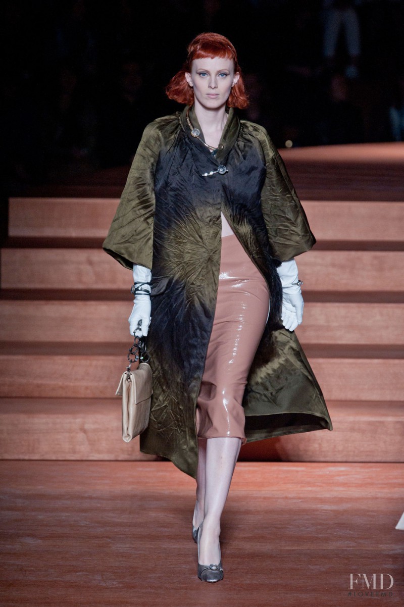 Karen Elson featured in  the Miu Miu fashion show for Spring/Summer 2012
