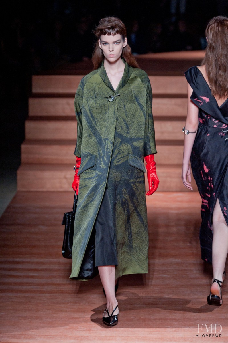 Meghan Collison featured in  the Miu Miu fashion show for Spring/Summer 2012