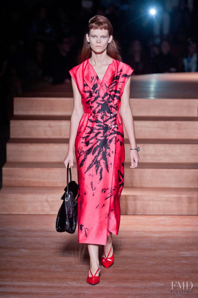 Irina Kravchenko featured in  the Miu Miu fashion show for Spring/Summer 2012