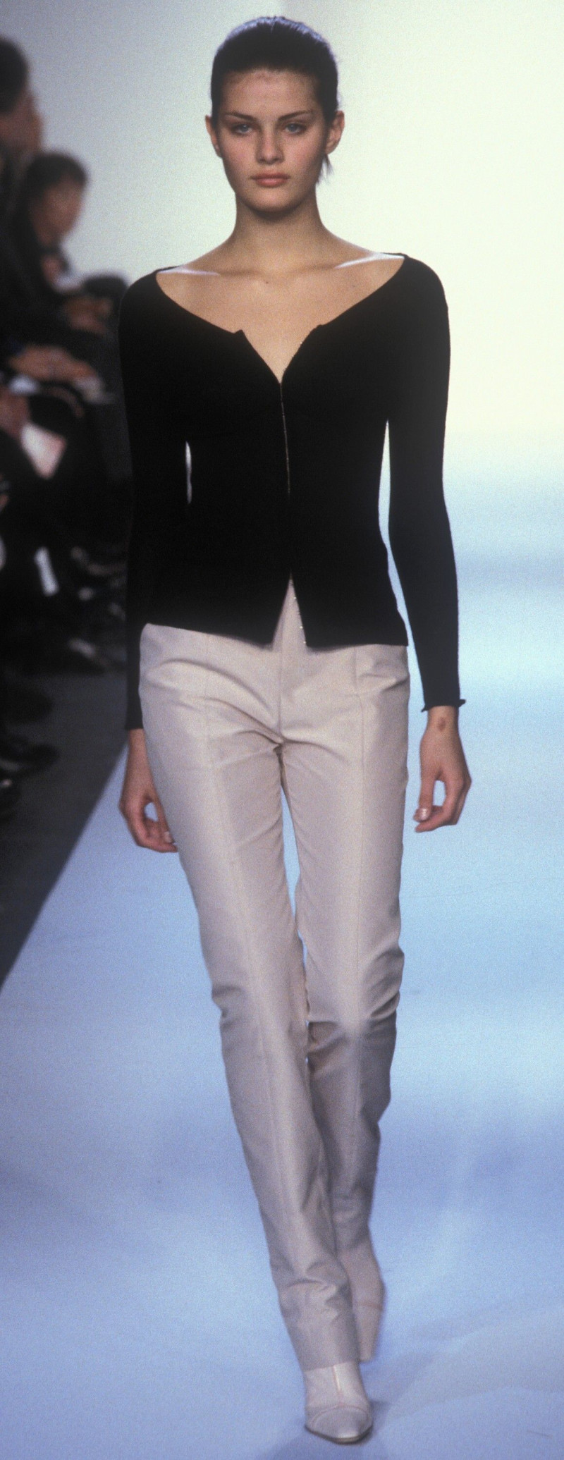 Isabeli Fontana featured in  the Narciso Rodriguez fashion show for Spring/Summer 1999