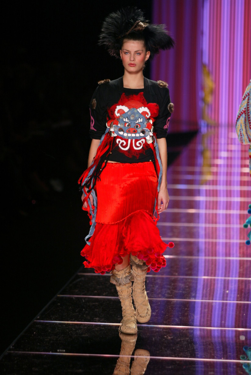 Isabeli Fontana featured in  the John Galliano fashion show for Autumn/Winter 2002