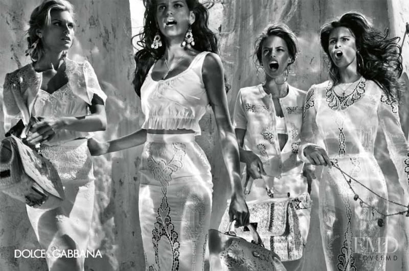 Alessandra Ambrosio featured in  the Dolce & Gabbana advertisement for Spring/Summer 2011