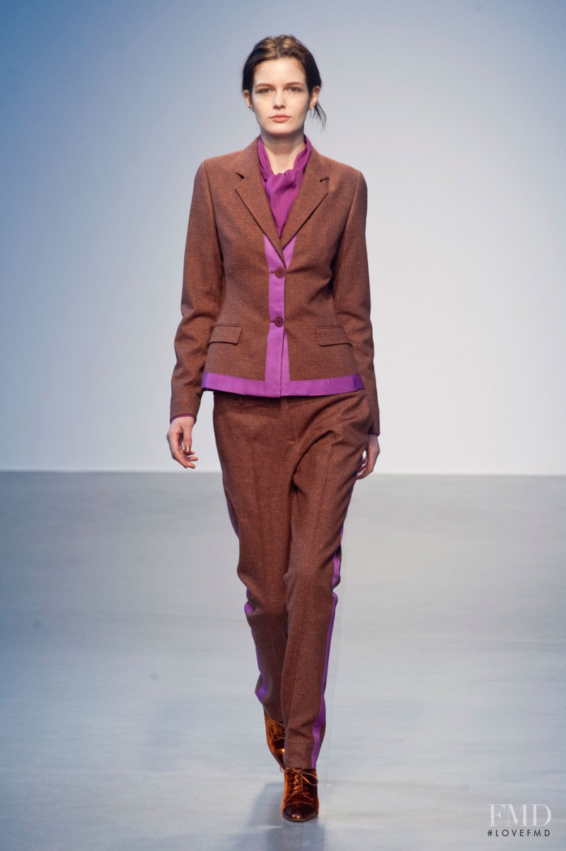 Zlata Mangafic featured in  the Richard Nicoll fashion show for Autumn/Winter 2014