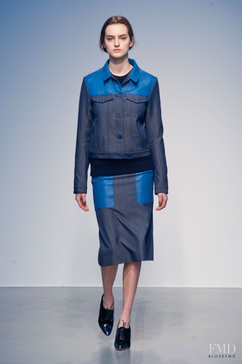 Georgia Taylor featured in  the Richard Nicoll fashion show for Autumn/Winter 2014
