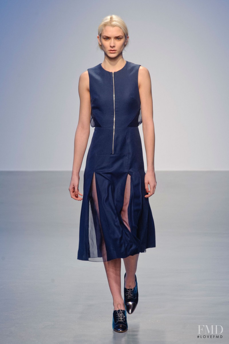Kelsey Owens featured in  the Richard Nicoll fashion show for Autumn/Winter 2014