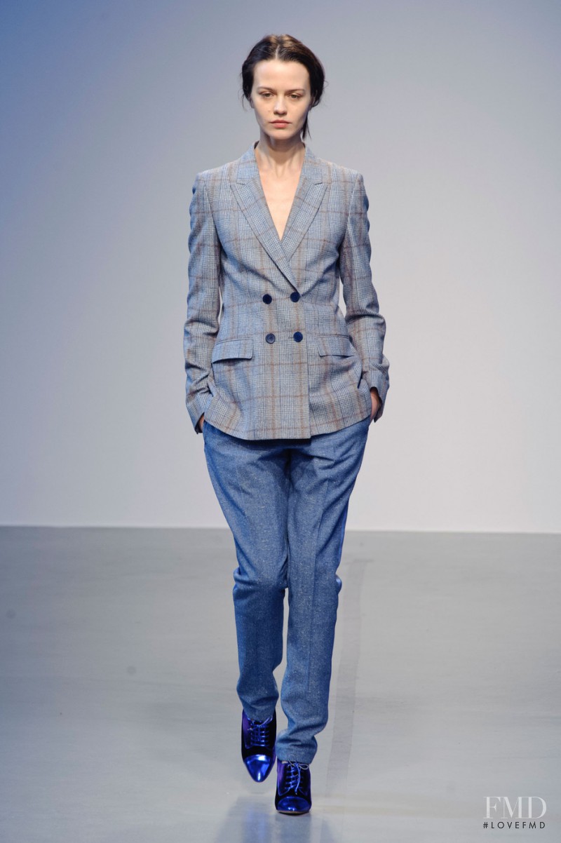 Marta Dyks featured in  the Richard Nicoll fashion show for Autumn/Winter 2014