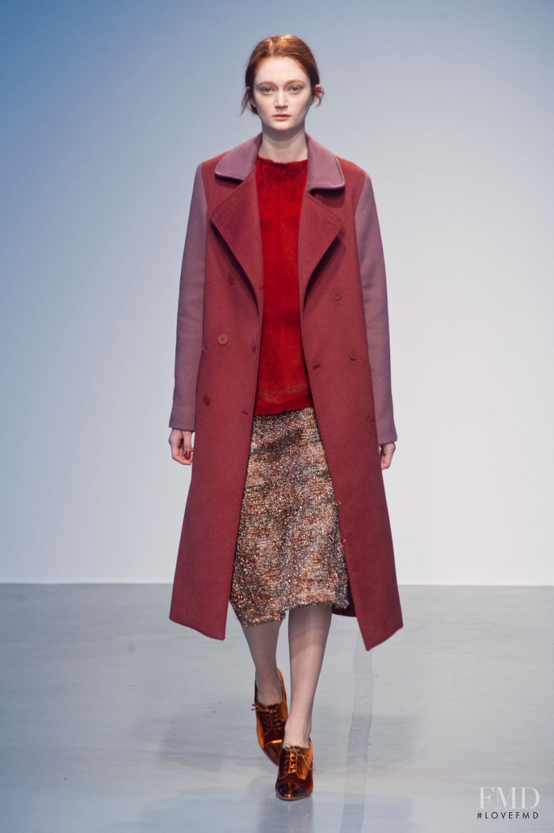 Sophie Touchet featured in  the Richard Nicoll fashion show for Autumn/Winter 2014