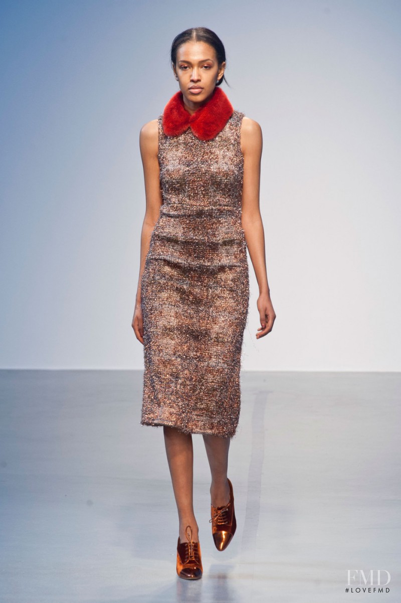 Alewya Demmisse featured in  the Richard Nicoll fashion show for Autumn/Winter 2014