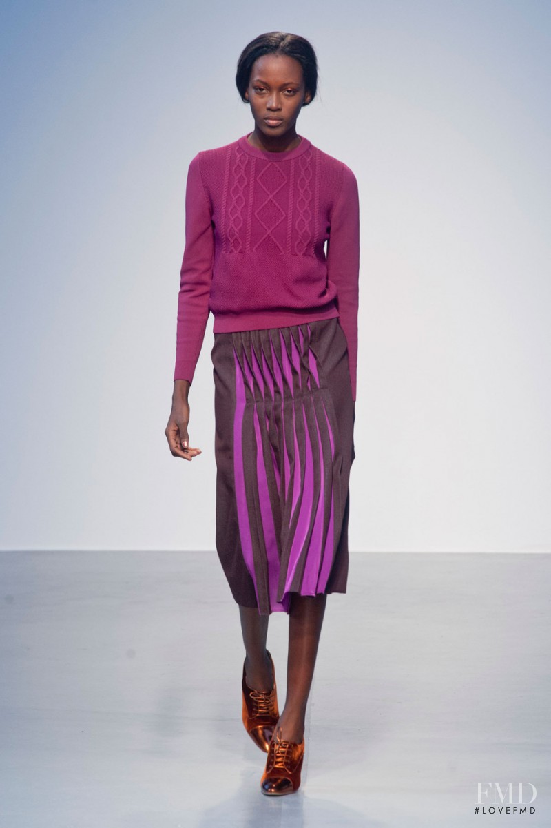 Kai Newman featured in  the Richard Nicoll fashion show for Autumn/Winter 2014