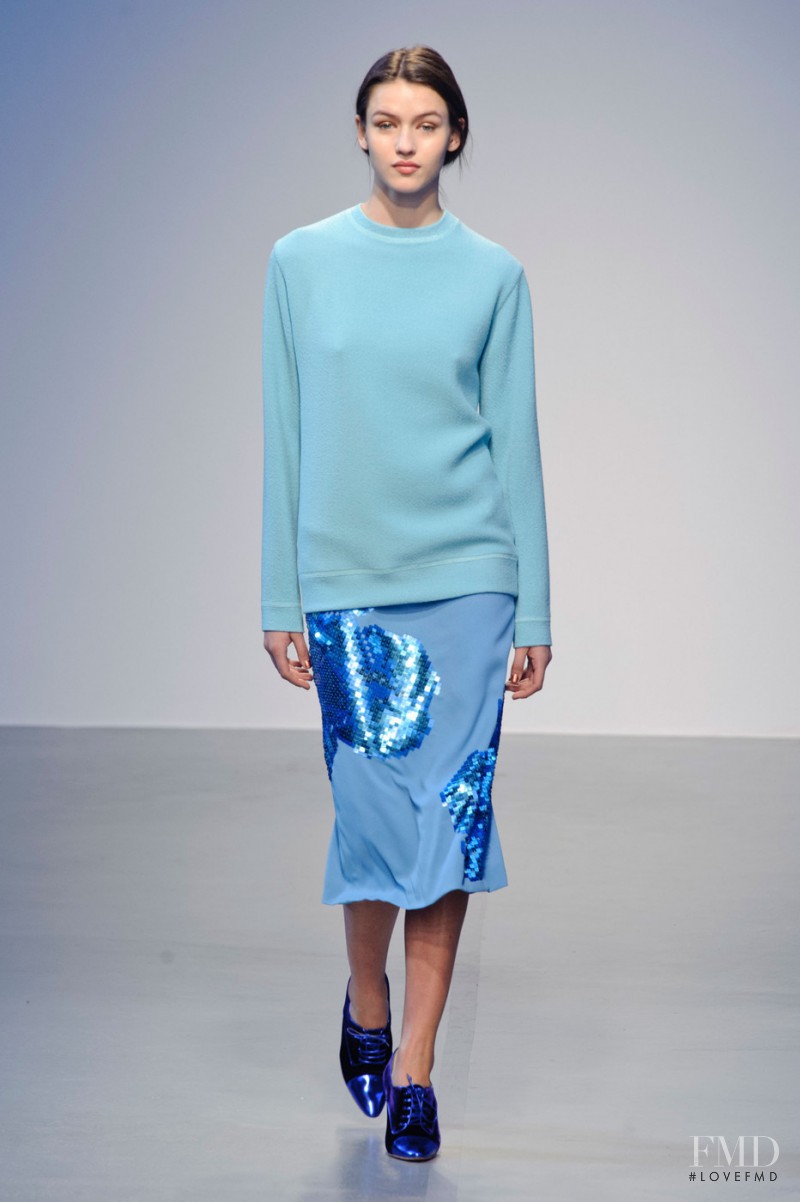 Gabby Westbrook-Patrick featured in  the Richard Nicoll fashion show for Autumn/Winter 2014