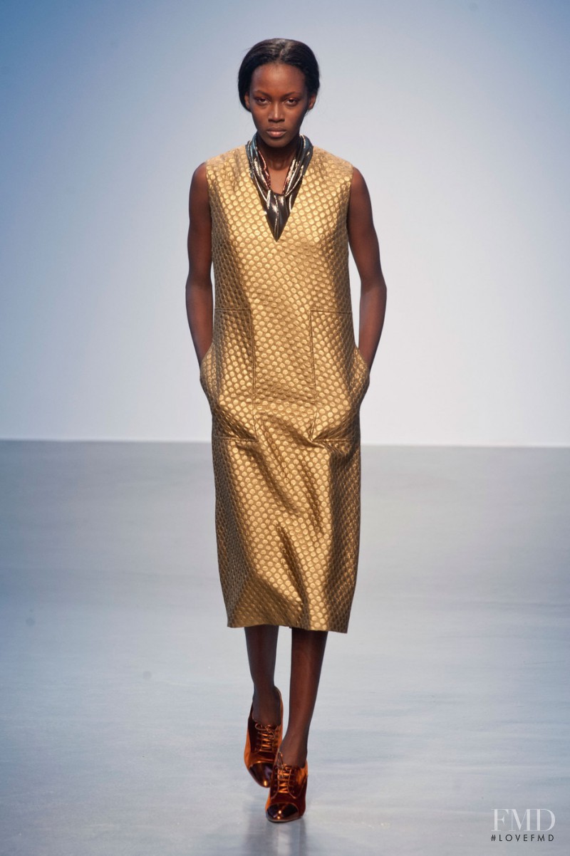 Kai Newman featured in  the Richard Nicoll fashion show for Autumn/Winter 2014
