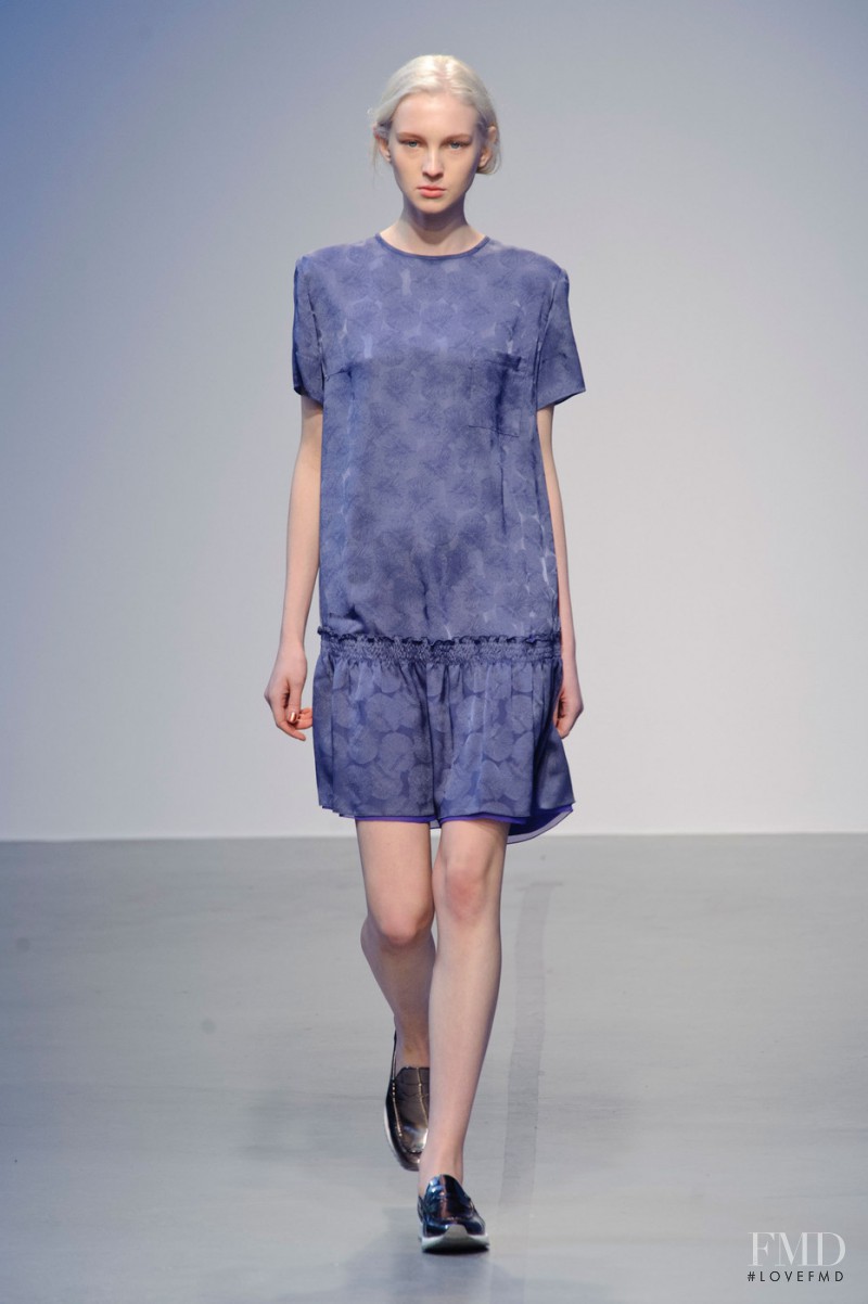 Nastya Sten featured in  the Richard Nicoll fashion show for Autumn/Winter 2014