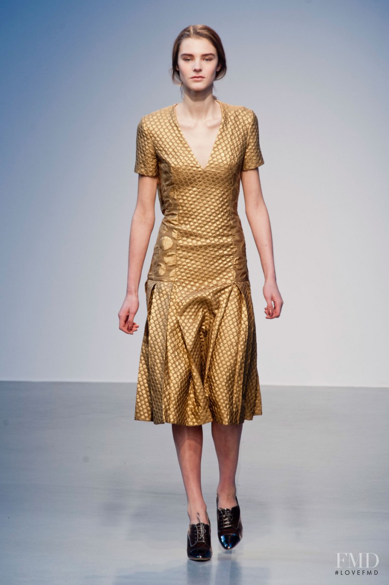 Olivia David featured in  the Richard Nicoll fashion show for Autumn/Winter 2014