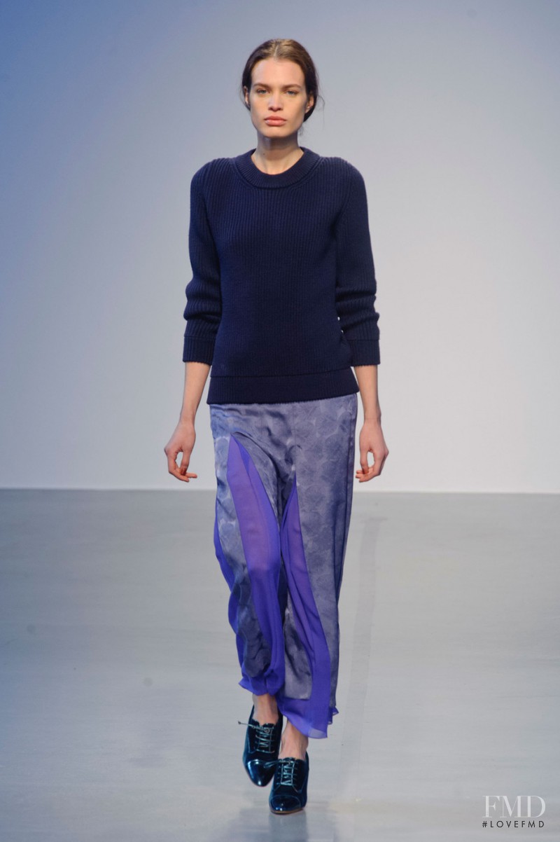Constanza Saravia featured in  the Richard Nicoll fashion show for Autumn/Winter 2014