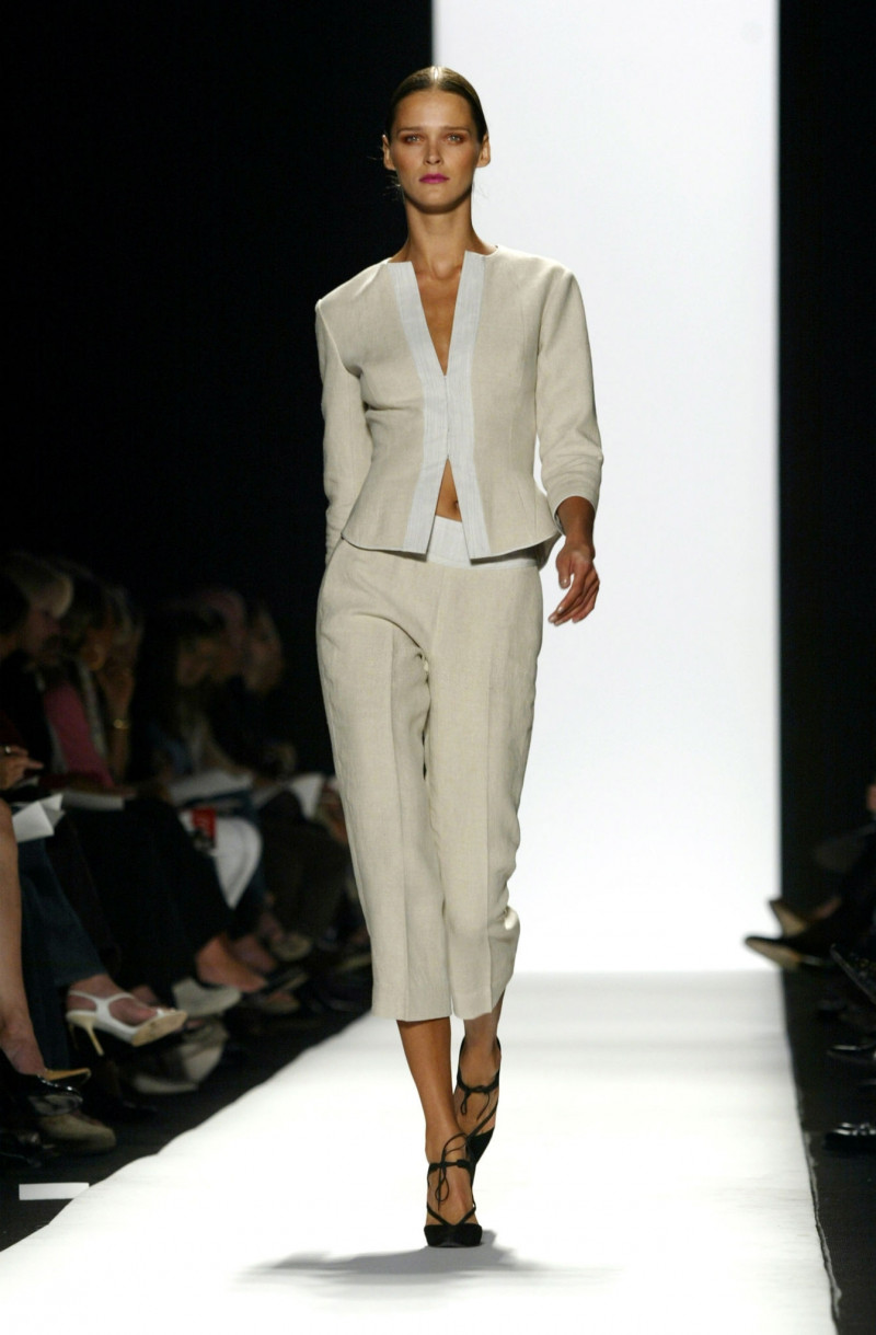Carmen Kass featured in  the Narciso Rodriguez fashion show for Spring/Summer 2004