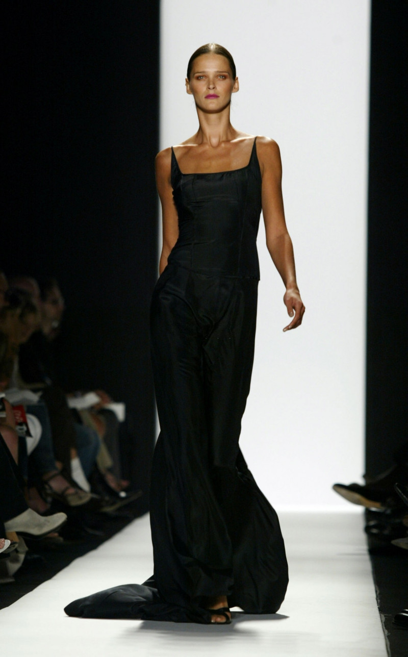 Carmen Kass featured in  the Narciso Rodriguez fashion show for Spring/Summer 2004