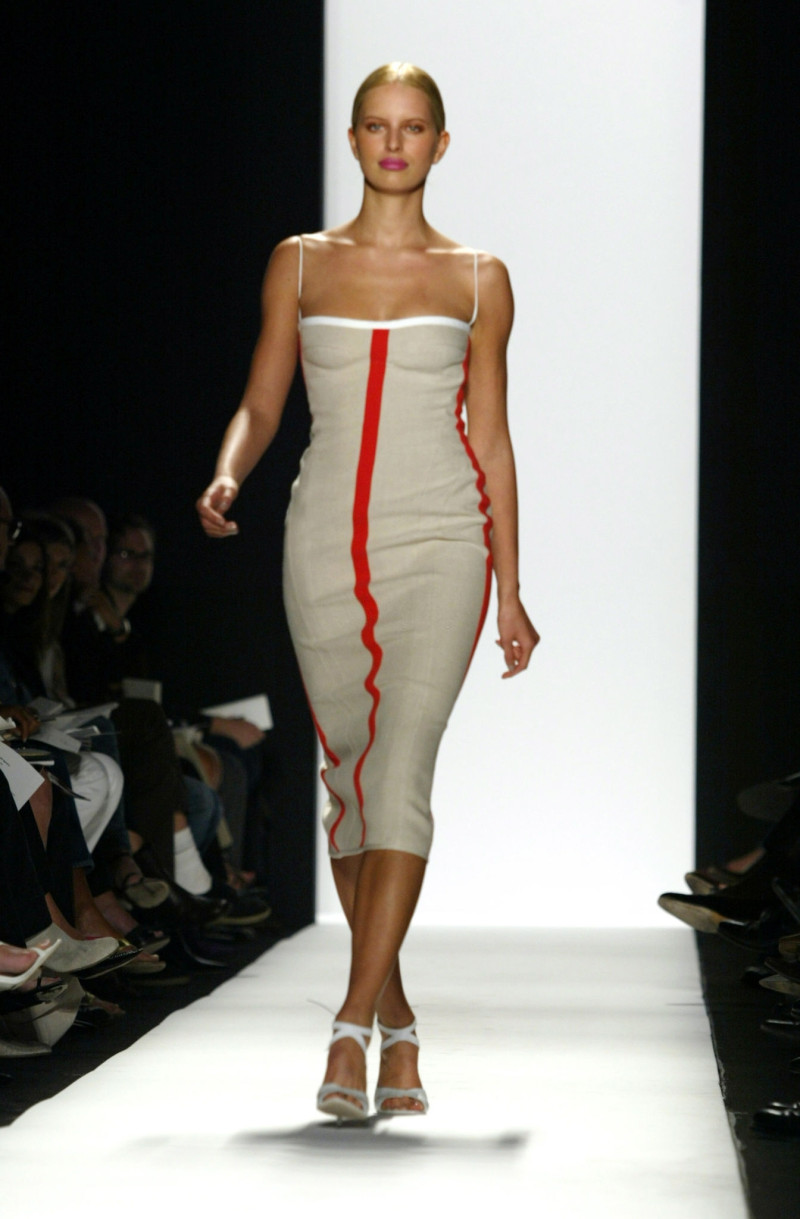 Karolina Kurkova featured in  the Narciso Rodriguez fashion show for Spring/Summer 2004