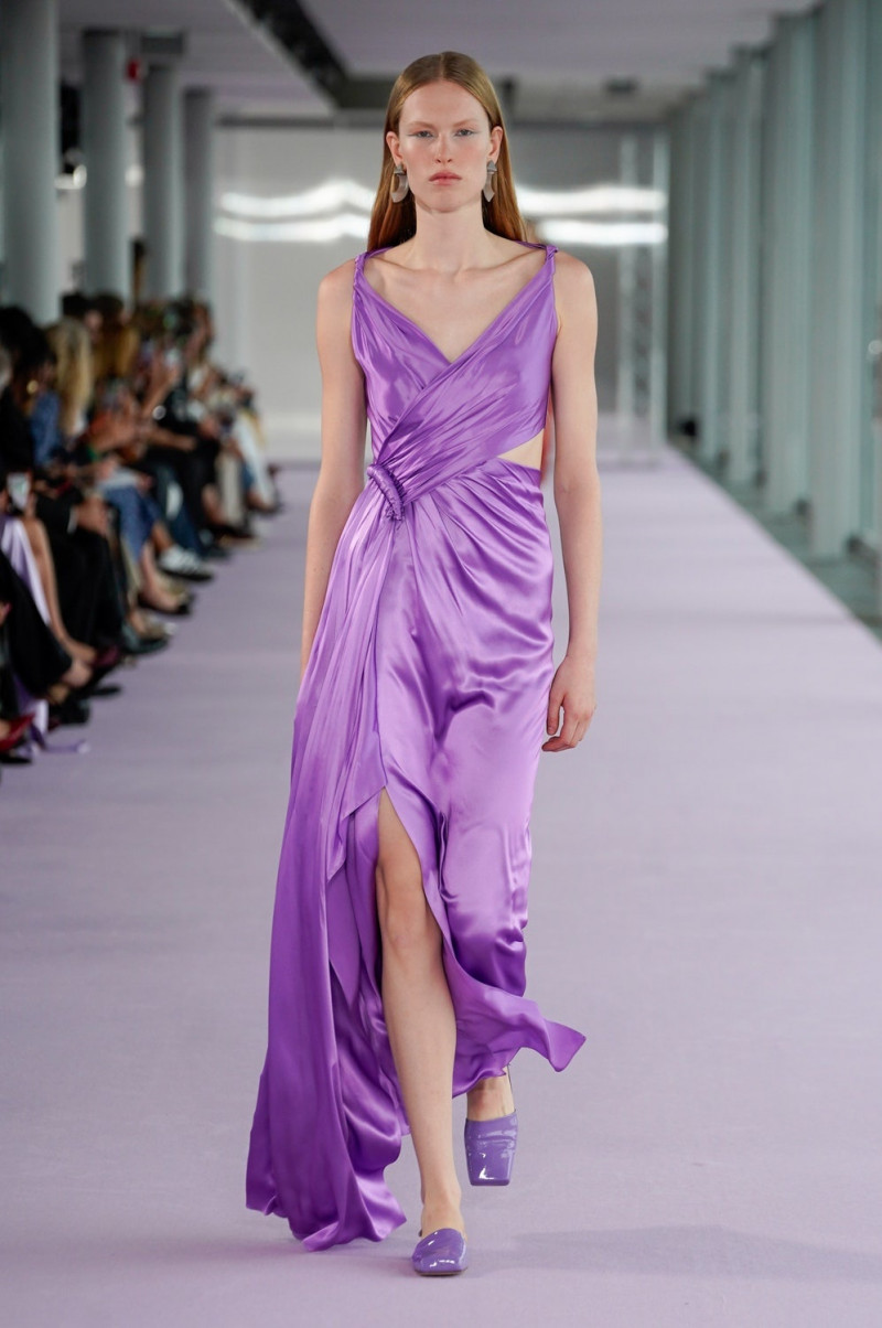 Leanne de Haan featured in  the Del Core fashion show for Spring/Summer 2024