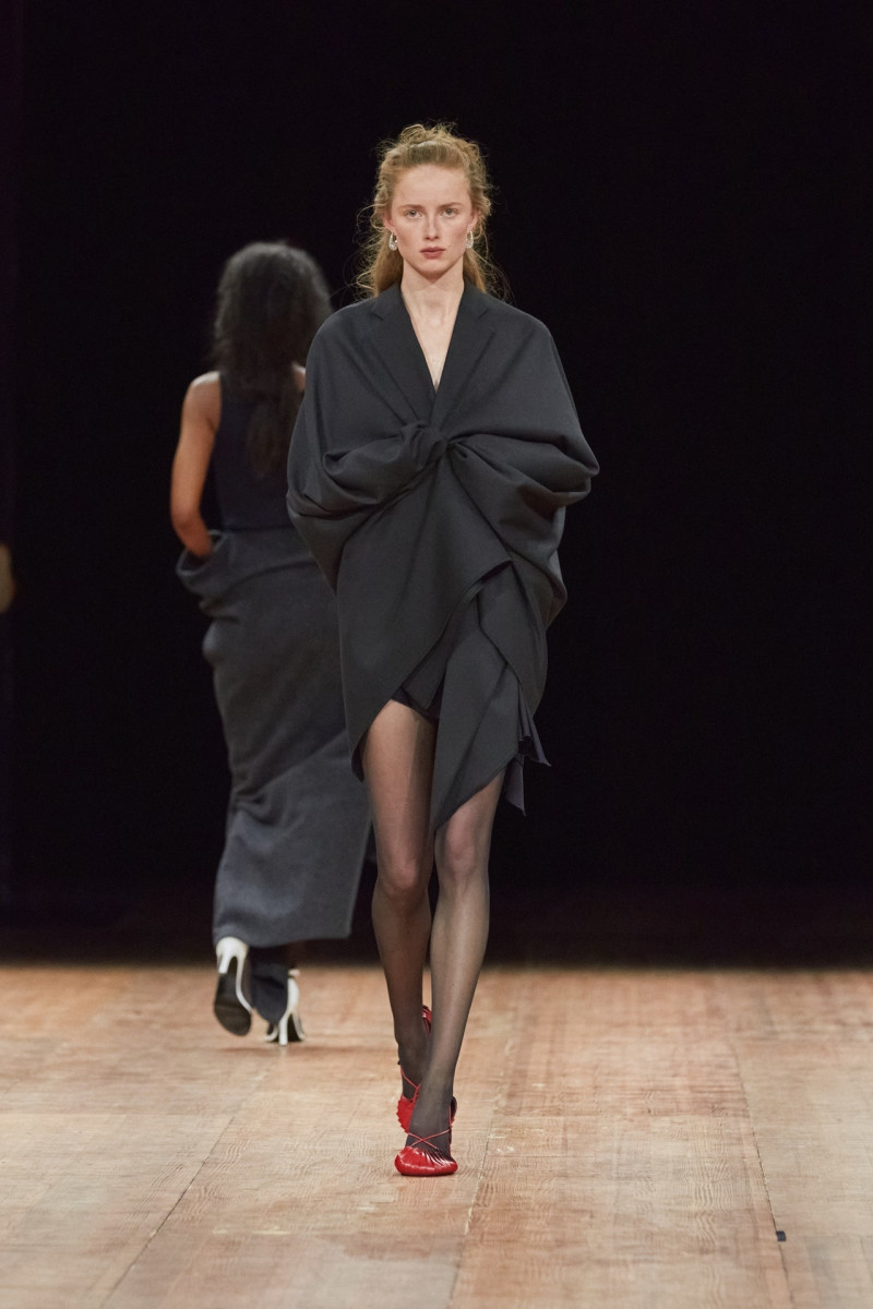 Rianne Van Rompaey featured in  the Coperni fashion show for Autumn/Winter 2023