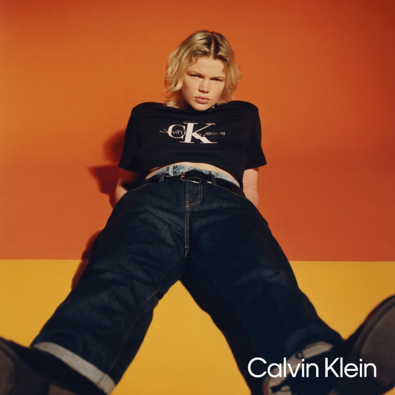 Luca Biggs featured in  the Calvin Klein Jeans Chapter 2  advertisement for Autumn/Winter 2022