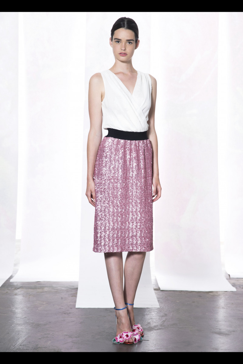 Sarah Hartog featured in  the Christian Pellizzari lookbook for Spring/Summer 2015