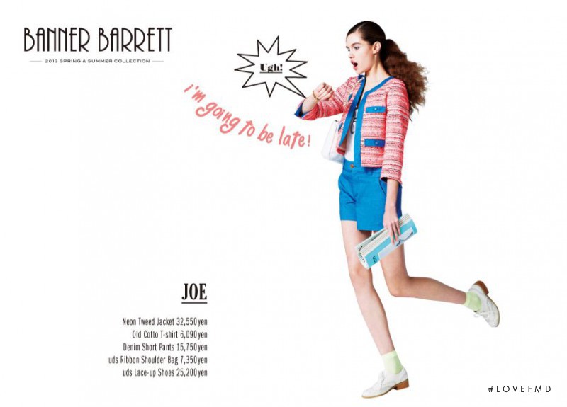 Dasha Sarakhanova featured in  the Banner Barrett lookbook for Spring/Summer 2013