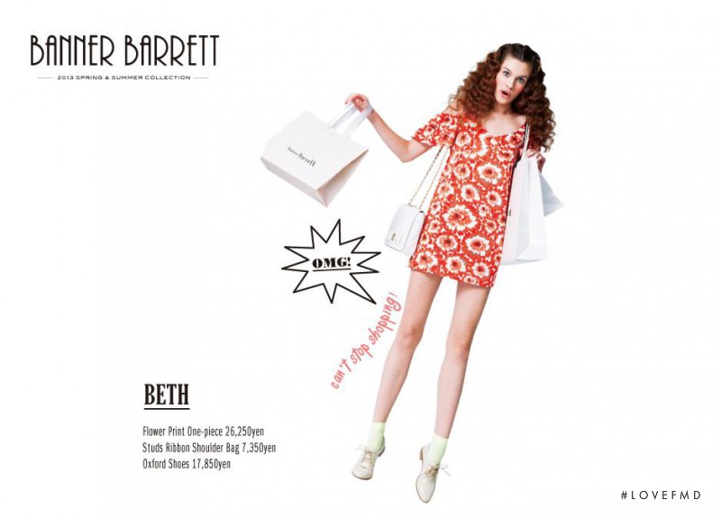 Dasha Sarakhanova featured in  the Banner Barrett lookbook for Spring/Summer 2013