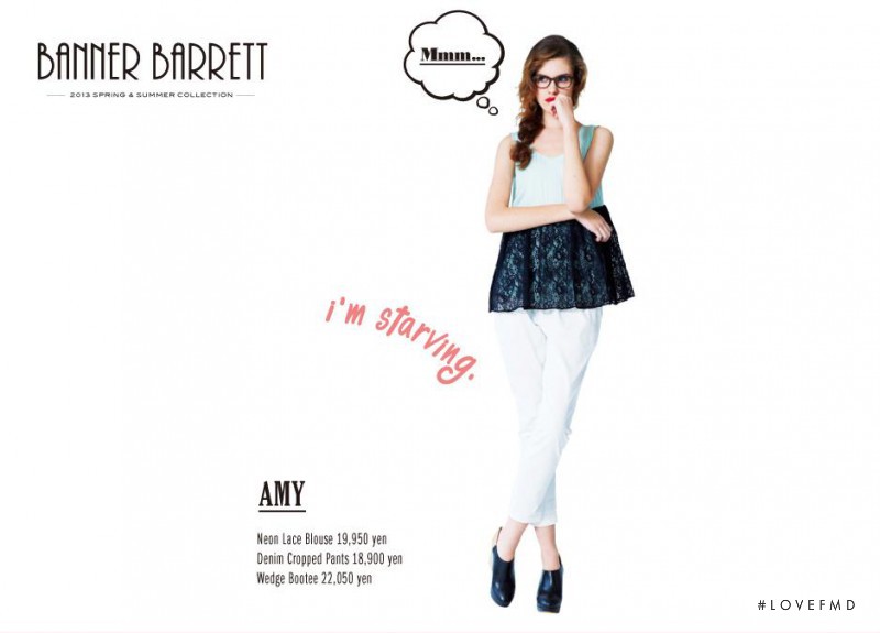 Dasha Sarakhanova featured in  the Banner Barrett lookbook for Spring/Summer 2013