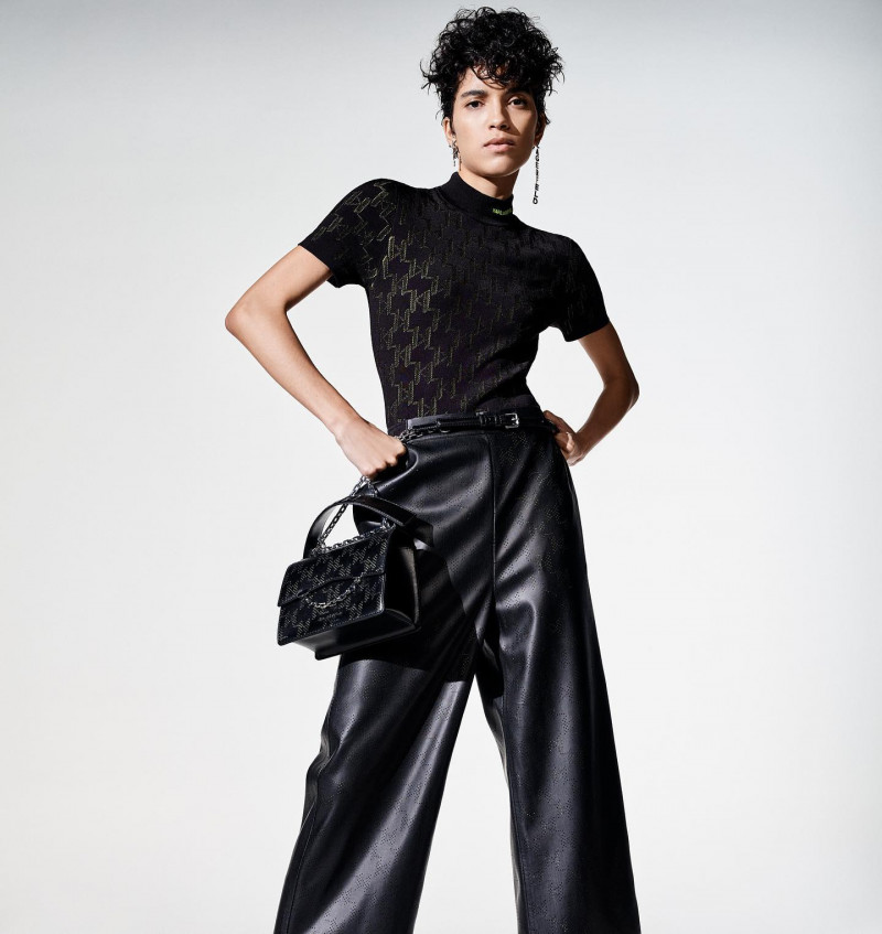 Nathalia Santana featured in  the Karl Lagerfeld advertisement for Spring/Summer 2022