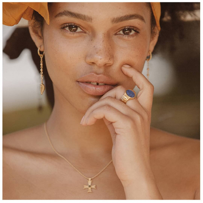 Ruby Campbell featured in  the Temple of the sun Kore advertisement for Spring/Summer 2021