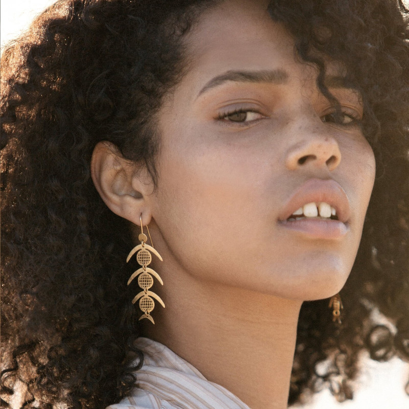 Ruby Campbell featured in  the Temple of the sun Kore advertisement for Spring/Summer 2021