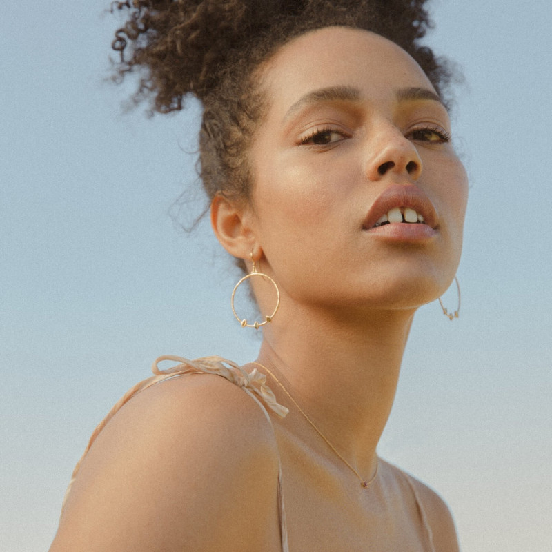 Ruby Campbell featured in  the Temple of the sun Kore advertisement for Spring/Summer 2021