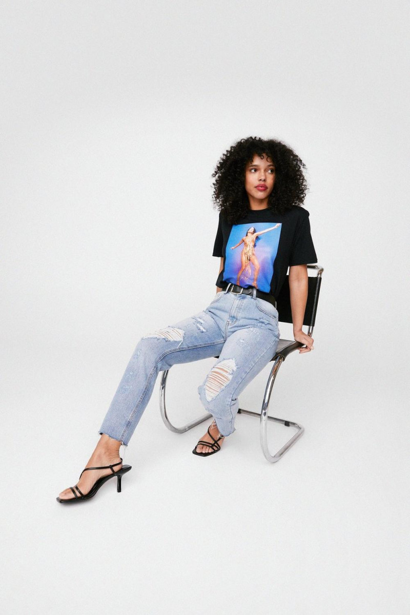 Ruby Campbell featured in  the Nasty Gal catalogue for Summer 2021