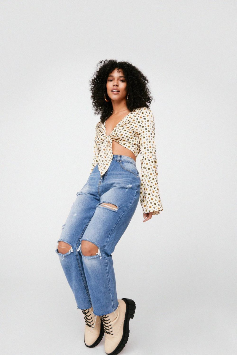 Ruby Campbell featured in  the Nasty Gal catalogue for Summer 2021