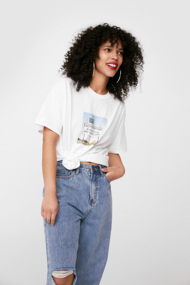 Ruby Campbell featured in  the Nasty Gal catalogue for Summer 2021