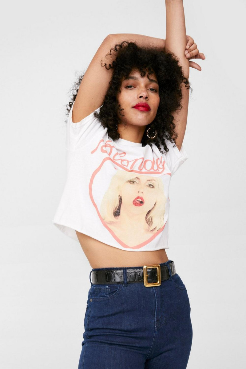 Ruby Campbell featured in  the Nasty Gal catalogue for Summer 2021