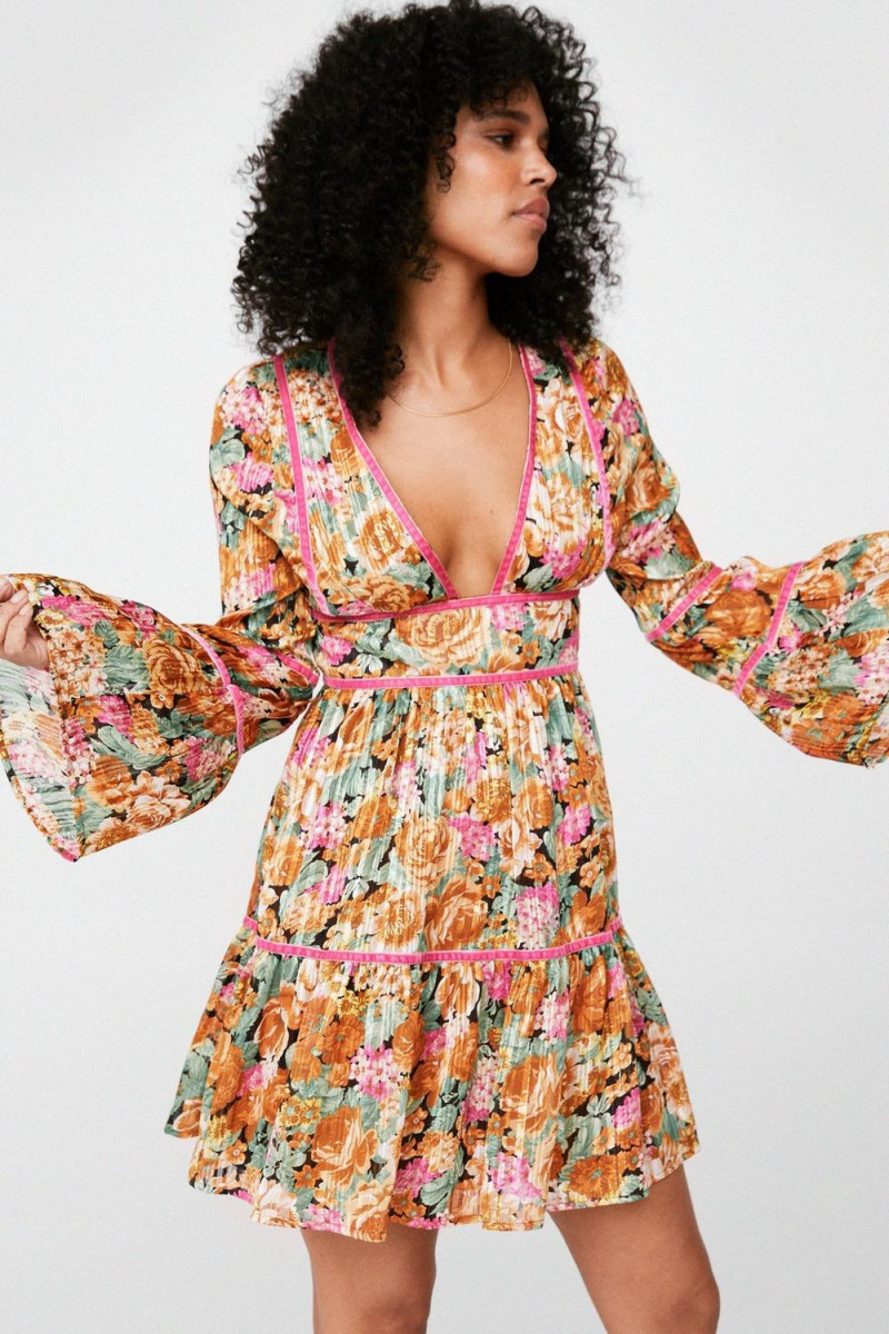 Ruby Campbell featured in  the Nasty Gal catalogue for Summer 2021