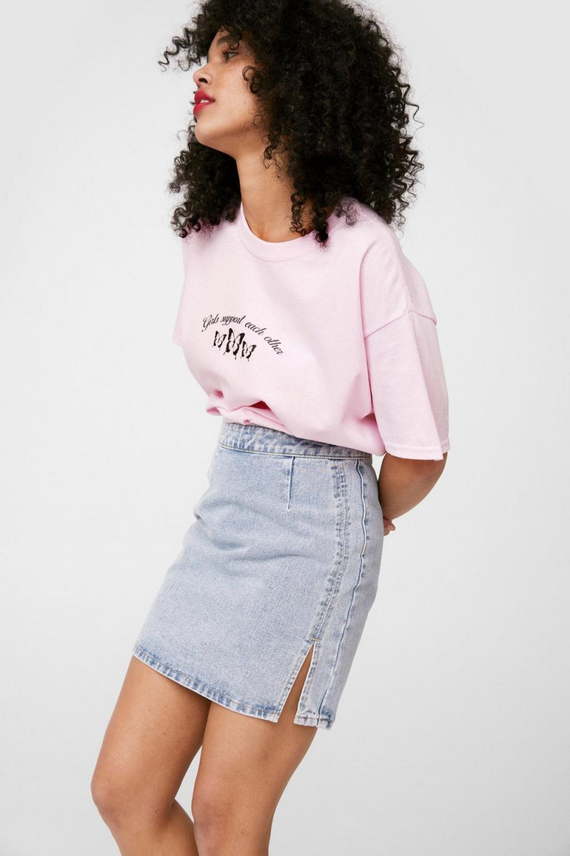 Ruby Campbell featured in  the Nasty Gal catalogue for Summer 2021