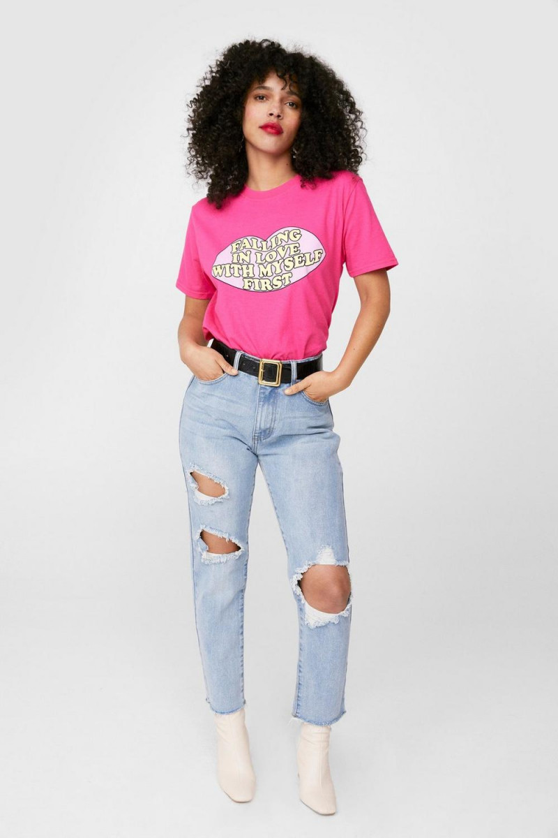 Ruby Campbell featured in  the Nasty Gal catalogue for Summer 2021