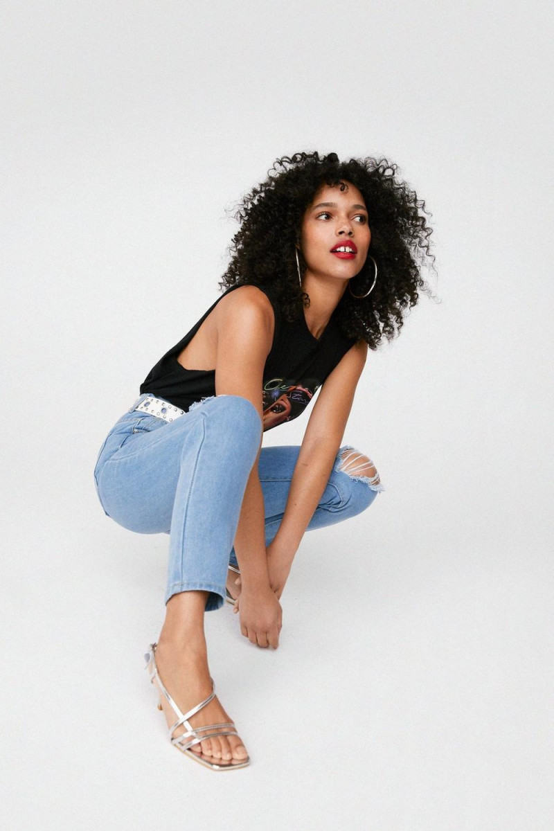 Ruby Campbell featured in  the Nasty Gal catalogue for Summer 2021