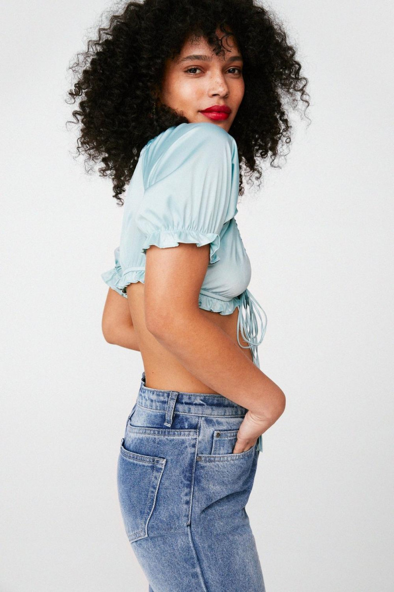 Ruby Campbell featured in  the Nasty Gal catalogue for Summer 2021