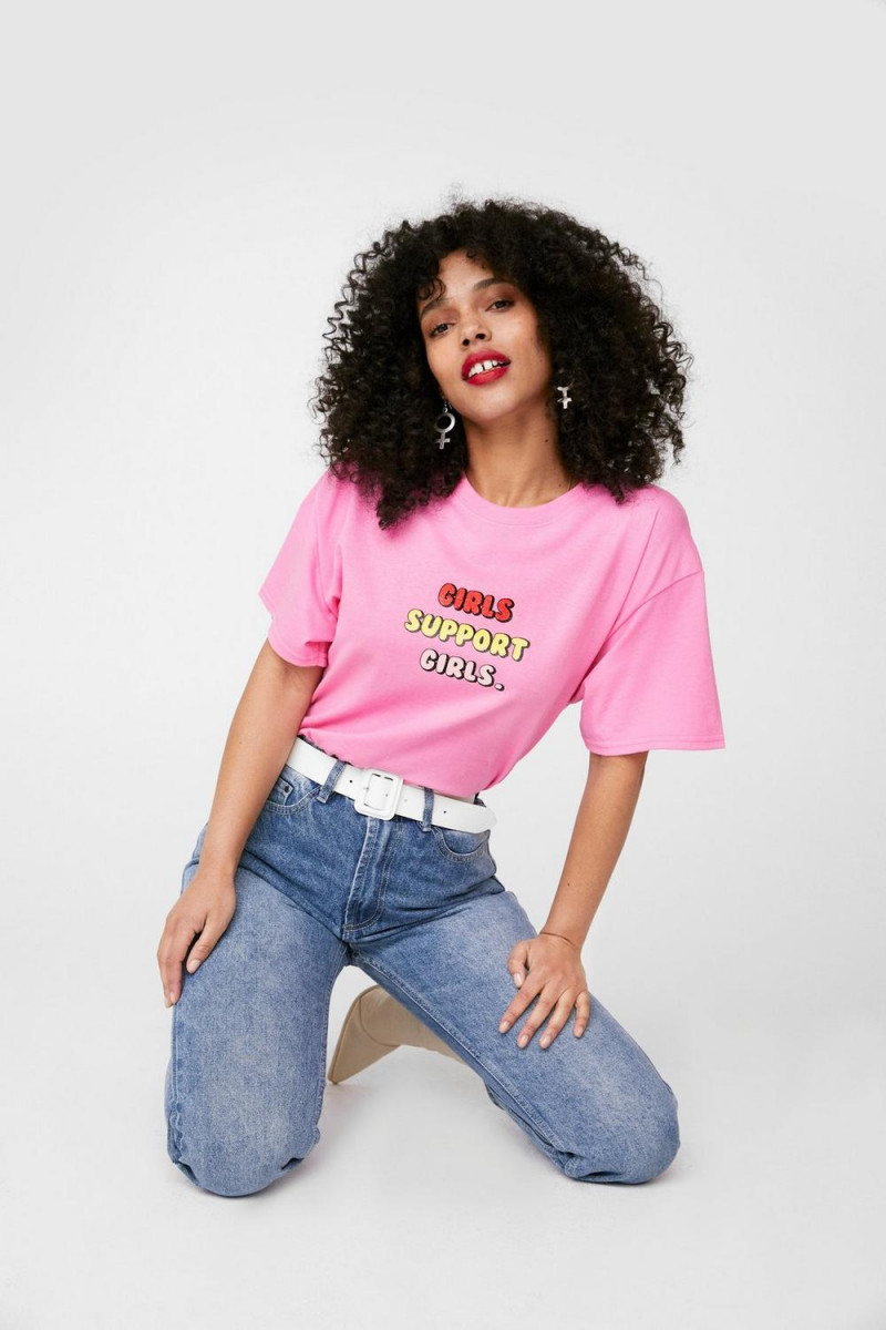 Ruby Campbell featured in  the Nasty Gal catalogue for Summer 2021