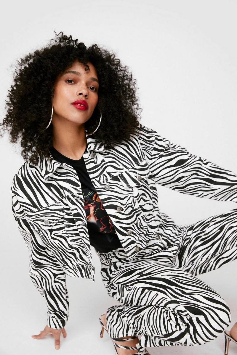 Ruby Campbell featured in  the Nasty Gal catalogue for Summer 2021