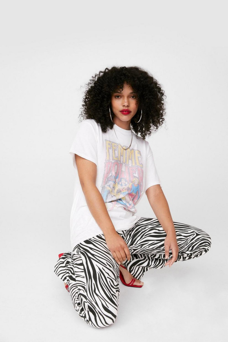 Ruby Campbell featured in  the Nasty Gal catalogue for Summer 2021