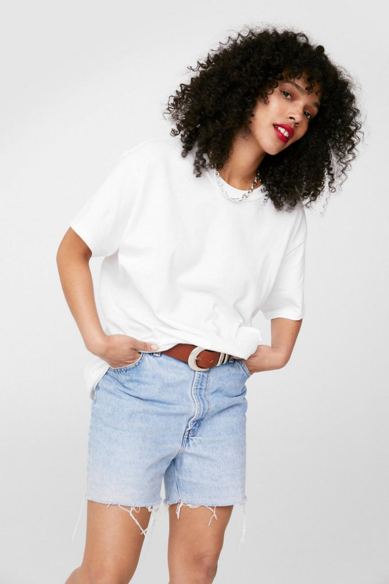 Ruby Campbell featured in  the Nasty Gal catalogue for Summer 2021