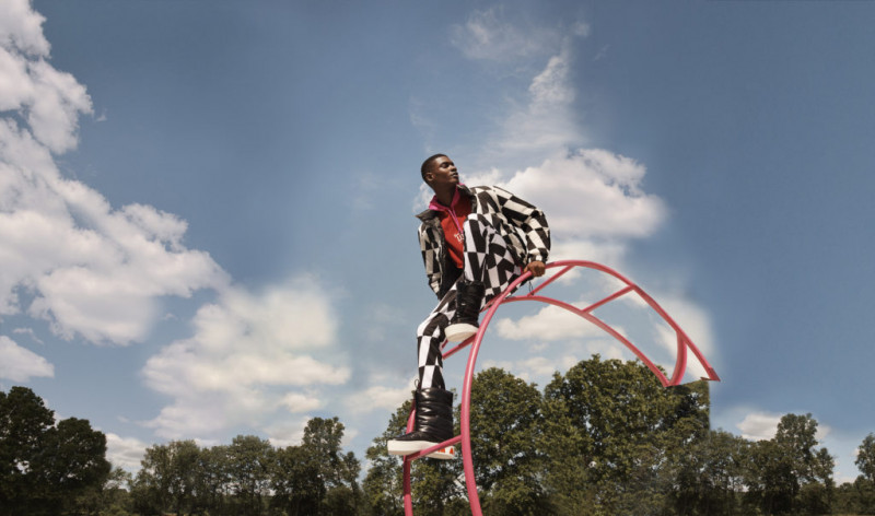 Rachide Embaló featured in  the Saks Fifth Avenue advertisement for Fall 2022