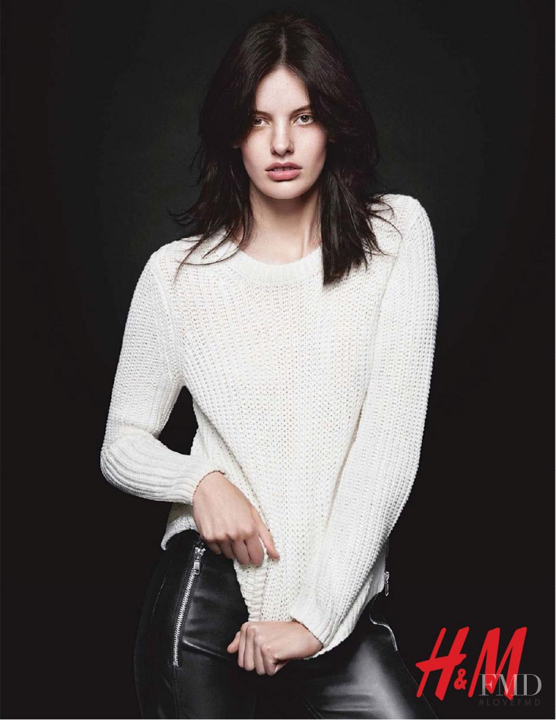 Amanda Murphy featured in  the H&M advertisement for Autumn/Winter 2014
