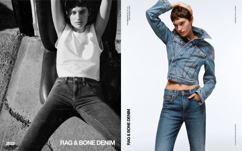 Greta Elisa Hofer featured in  the rag & bone advertisement for Spring/Summer 2023