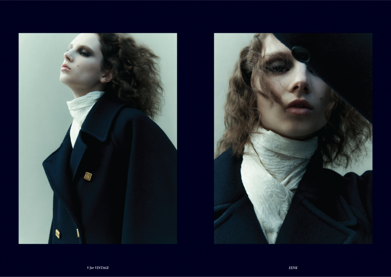 Giselle Norman featured in  the Eenk lookbook for Autumn/Winter 2022